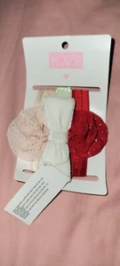 The Children's Place Baby Girls’ Pink White Red Bow Headband, One Size NWT - Picture 1 of 3