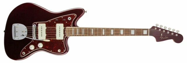 Fender Troy Van Leeuwen Jazzmaster 6 String Bound Rosewood Fingerboard Electric Guitar - Oxblood