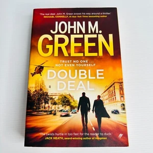 Double Deal John M. Green - Crime Spy Thriller Suspense - Large Paperback Book - Picture 1 of 7