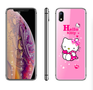 Unlocked Ultra-thin Luxury Cute Hello Kitty Girl Phone 2.4" Cartoon Mobile Phone