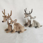Table Sculpture Furry Realistic Compact Delicate Deer Figurine Fashion