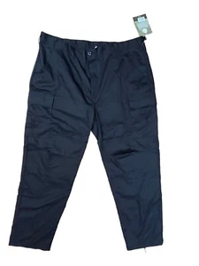 XL 39 -43 "X 32 BLACK BDU PANTS MILITARY STYLE SECURITY GARGO 7971 BY ROTHCO - Picture 1 of 8