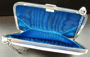 Antique 1914 Art Deco British Deakin & Francis Sterling Silver Evening Purse - Picture 1 of 9