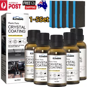 1/2/3/5Pcs Plastic Parts Crystal Coating Car Refresher Agent Maintenance Gloss - Picture 1 of 17