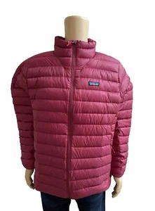 Patagonia Down Sweater Jacket Carine Red Men’s Regular Fit YKK Zip Large L - Picture 1 of 4