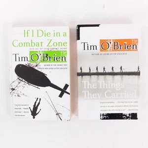 Vietnam War books Lot-2 by Tim O'Brien Die In A Combat Zone, Things They Carried - Picture 1 of 8
