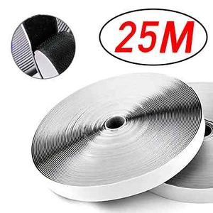 1-25M Self-Adhesive Hook and Loop Tape Fastener HouseDIY Magic Tap Auto Adhesive - Bild 1 von 32
