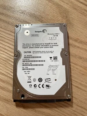 SEAGATE 120GB SATA 2.5 INCH LAPTOP DRIVE  9DG132-500  FW: 3AAA - Image 1 of 4