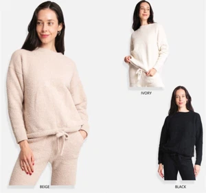 ComfyLuxe Solid Color Pullover Lounge Sweater - Picture 1 of 13