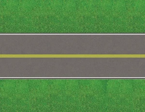 Hojas de Paisajes de Tren Modelo de Carreteras a Escala S Amarillo Rural - Cinco 8,5x11 - Imagen 1 de 4