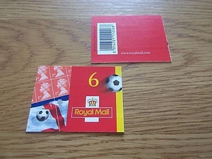 2002 WORLD CUP FOOTBALL CHAMPIONSHIP W1 CYLINDER STAMP BOOKLET (SG 2293 - 94) GB - Picture 1 of 6
