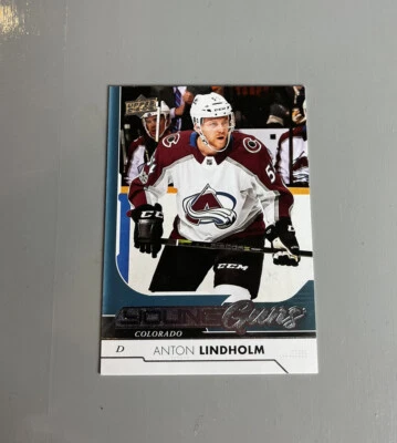 17/18 UD SERIES 2 ANTON LINDHOLM YOUNG GUNS RC SP ROOKIE #456 - Image 1 of 2