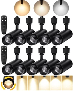 Motrackcao Testine Illuminazione Pista LED Zoomabili 10 Luci con Telecomando Dimmerazione Tipo H - Foto 1 di 7