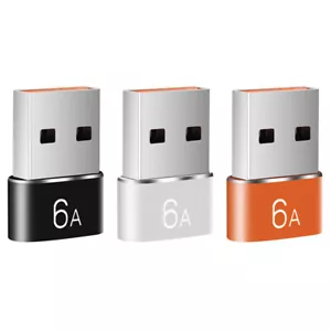 3 PACK USB C 3.1 Type C Female to USB 3.0 Type A Male Port Converter Adapter 6A - Picture 1 of 16