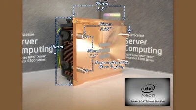 Intel Heatsink D39267 for Xeon Socket J LGA771 5000 Series Processor-CPU - New - Image 1 of 4