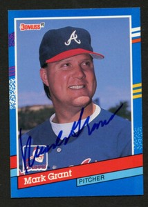 Mark Grant #361 signed autograph auto 1991 Donruss Baseball Trading Card 