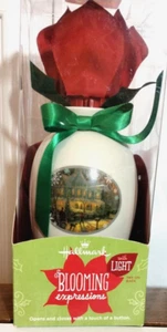 Hallmark Blooming Expressions Thomas Kinkade Light Up Blooming Red Poinsettia - Picture 1 of 10