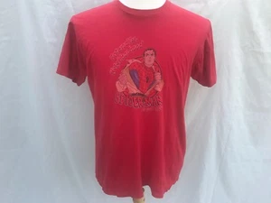 Vintage Spiderman Mad Engine Red T Shirt Mens Size Large 100% Cotton 618 - Picture 1 of 9