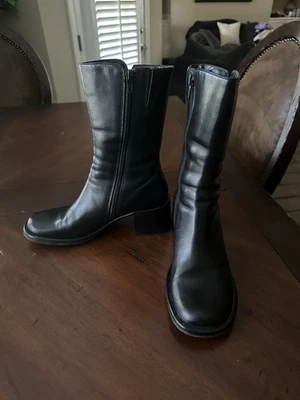 Diba Leather Boots Black, Size 8M - Image 1 of 4