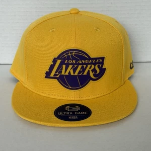 Cappello NBA Ultra Game LA Lakers Basketball Snap Back Giallo e Viola Nuovo - Foto 1 di 9