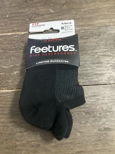 Feetures High Performance Cushion No Show Tab Socken Farbe Schwarz Größe XL NEU! - Bild 1 von 9