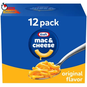 Cena de macarrones y queso Kraft Original Mac & Cheese, paquete de 12 quilates, caja de 7,25 OZ - Imagen 1 de 10