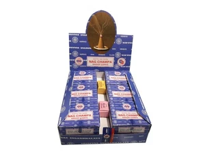 Nag Champa Sai Baba Temple Incense Cones Carton, 12 - Picture 1 of 2