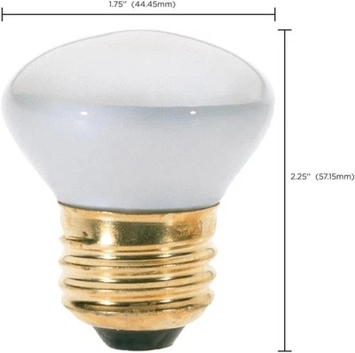 2 PACK R14 Led Bulb 4W E26 Base 2700K Warm White Reflector Floodlight Bulb - Image 1 of 4