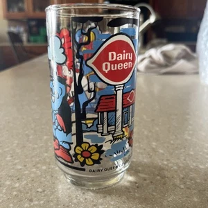 1976 Vintage DQ Kids Dairy Queen & Friends Collector Glass 5.5" Western Theme-B - Picture 1 of 7