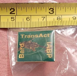 Vtg Bard TransAct IABP Intra-Aortic Balloon Pump Helicopter Medical Lapel Pin - Bild 1 von 4