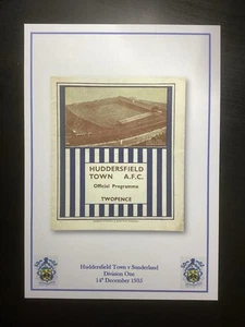 1935-36 Huddersfield Town v Sunderland Division 1 Programme PRINT - Picture 1 of 1