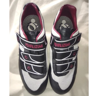 Pearl Izumi Mujer Quest MTB Ciclismo Zapatos EUR 41 Negro Blanco Rosa Foto 1 de 4