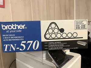 Brother TN-570 Genuine High Yield Black Toner New, Open Box - sealed bag - Picture 1 of 1