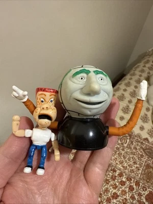 1988 PEE-WEE HERMAN Globey and Randy Figure Playhouse Matchbox Puppet Globe Lot - Image 1 of 4