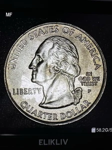 2007-P Idaho State Washington Quarter With Die Breaks And Doubling - Picture 1 of 17