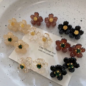 2 pezzi forcine per capelli coreane dolci mini fiori ragazze artiglio per capelli barrette fermagli per granchio per capelli - Foto 1 di 40