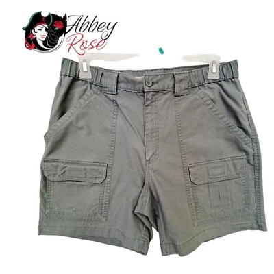 Pantalones Cortos de Senderismo Savane Cargon Para Hombres 34x6 Confort Cintura Verde Algodón  Foto 1 de 4