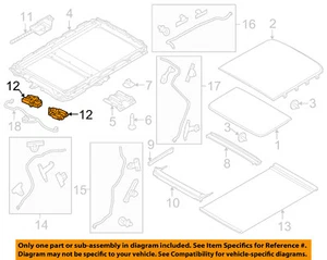 FORD OEM 11-16 Explorer Sunroof Moon Roof-Motor BB5Z15790A - Picture 1 of 2