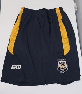 Juniors EM New England Eagles Shorts Blue/ Yellow Size Medium Smart Fit - Image 1 of 4