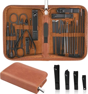Juego de Manicura Profesional Cortaúñas Kit-26 Piezas Acero Inoxidable - Imagen 1 de 12