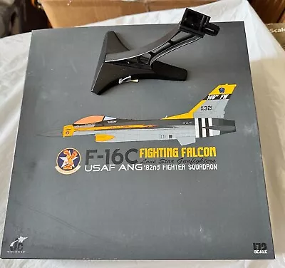 NIB with Metal Stand 1/72 JC Wings F-16C 182nd FS Lone Star GunFighters 70th Ann - Image 1 of 4