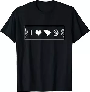 I Heart South Carolina Beer T-Shirt Hoodie T-Shirt Hoodie - Picture 1 of 10