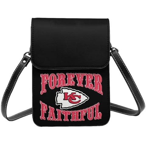 Forever Faithful Kansas City Chiefs Small Cell Phone Purse Single Shoulder Bag Cover
