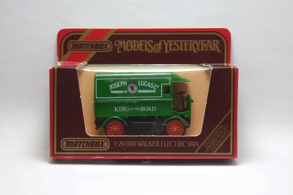Models of Yesteryear Y-29 1/72 Joseph Lucas LTD 1919 Walker Electric Van Diecast - Image 1 of 1