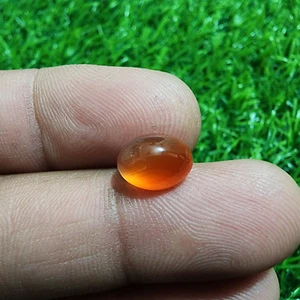 Terrific Orange Carnelian Oval Cabochon 3.25 Carat Loose Gemstone For Jewelry - Picture 1 of 8