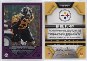 2016 Certified Rookies Mirror Purple /10 Artie Burns #178 Rookie RC