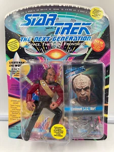 Figura Worf 1993 Star Trek The Next Generation Lieutenant (J.G) sin perforar  - Imagen 1 de 2