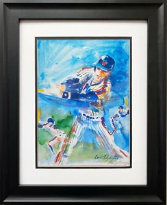 LeRoy Neiman "Lenny Dykstra" Newly CUSTOM FRAMED art New York 1986 Mets NY Nails - Picture 1 of 3