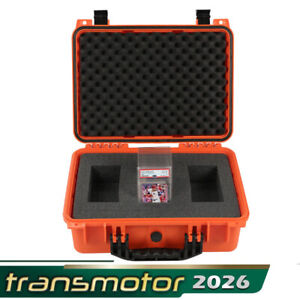 Orange Graded Card Storage Box Travel Waterproof Case Slab Holder Protector 