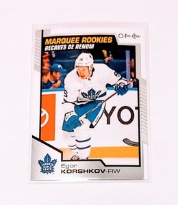 2020-21 O-Pee-Chee Hockey Marquee Rookies Egor Korshkov #516 Toronto Maple Leafs